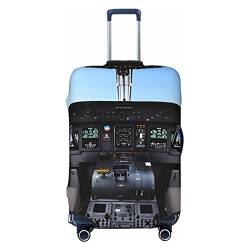 NUJAKE Flugzeug-Cockpit-Koffer-Abdeckung Durable Reisegepäck-Abdeckung Schutz für 18-32 Zoll, Schwarz , L von NUJAKE