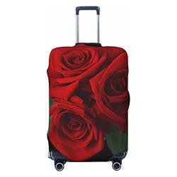 NUJAKE Gotische Rose Koffer-Abdeckung, langlebig, Reisegepäck-Abdeckung, Schutz für 45,7-81,3 cm, Schwarz , L von NUJAKE