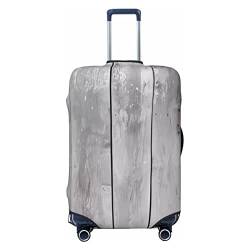 NUJAKE Graue Planken-Koffer-Abdeckung, langlebig, Reisegepäck-Abdeckung, Schutz für 45,7-81,3 cm, Schwarz , M von NUJAKE