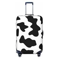 NUJAKE Koffer-Abdeckung mit Kuh-Punkten, langlebig, für Reisegepäck, Schutz für 45,7 - 81,3 cm, Schwarz , S von NUJAKE