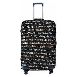 NUJAKE Programmierer-Programmiercode-Koffer-Abdeckung, langlebig, Reisegepäck-Abdeckung, Schutz für 45,7-81,3 cm, Schwarz , M von NUJAKE