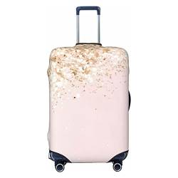 NUJAKE Rose Gold Glitter Koffer Abdeckung Durable Reise Gepäck Abdeckung Schutz Für 18-32 Zoll, Schwarz , L von NUJAKE