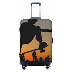 NUJAKE Skateboard-Koffer-Abdeckung, langlebig, Reisegepäck-Abdeckung, Schutz für 45,7-81,3 cm, Schwarz , L von NUJAKE