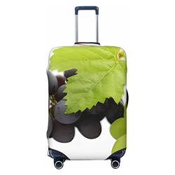 NUJAKE Trauben-Koffer-Abdeckung, langlebig, Reisegepäck-Abdeckung, Schutz für 45,7-81,3 cm, Schwarz , XL von NUJAKE
