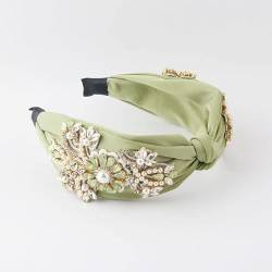 Böhmische Barock Blume Strass Handgefertigte Stirnbänder Haarbänder für Frauen Mädchen Haarschmuck von NUKAF