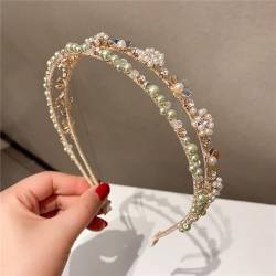 Böhmische ethnische Perlen Blume Handgefertigte Stirnbänder Haarbänder für Frauen Mädchen Haarschmuck von NUKAF