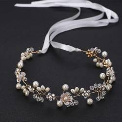 Frauen Mädchen Blume Stirnband Braut Blume Krone Haarband Haarschmuck Hochzeit Party Frühling Bohemia Kranz Kopfbedeckung Kopfbedeckung von NUKAF