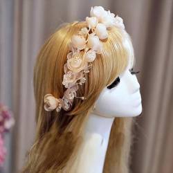 Koreanische süße handgefertigte Blumen-Brautgirlande Kopfschmuck Hochzeitskleid Stirnband Zubehör Studio und Make-up Zubehör von NUKAF