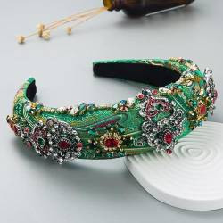 Luxus Barock Palace Stil Vollstrass Haarband Haarschmuck Frauen Verdickter Schwamm Stickerei Abschlussball Haarband Haarreifen von NUKAF
