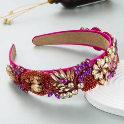 Luxus Diamant Blume Stirnband Mode Haarschmuck Frauen Trend Temperament Bankett Perlen Haarband Haarband Mädchen Kopfbedeckung von NUKAF