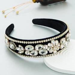 Luxus Diamant Blume Stirnband Mode Haarschmuck Frauen Trend Temperament Bankett Perlen Haarband Haarband Mädchen Kopfbedeckung von NUKAF