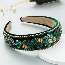 Luxus Diamant Blume Stirnband Mode Haarschmuck Frauen Trend Temperament Bankett Perlen Haarband Haarband Mädchen Kopfbedeckung von NUKAF