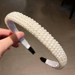 Neue Frauen Vollperlen Haarbänder Elegant Sweet Stirnband Einfache Haarreifen Kopfband Koreanische Handarbeit Hochzeit Haarschmuck Geschenk von NUKAF