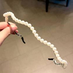 Neue Frauen Vollperlen Haarbänder Elegant Sweet Stirnband Einfache Haarreifen Kopfband Koreanische Handarbeit Hochzeit Haarschmuck Geschenk von NUKAF