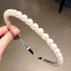 Neue Frauen Vollperlen Haarbänder Elegant Sweet Stirnband Einfache Haarreifen Kopfband Koreanische Handarbeit Hochzeit Haarschmuck Geschenk von NUKAF