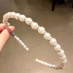 Simulation Perlen Haarbänder Frauen Haarschmuck Koreanische Handarbeit Schleife Blume Hoops Stirnband Hochzeit Ornamente von NUKAF