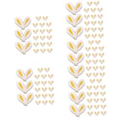 NUOBESTY 100 Stk Hasenohr Haarspange Haarspangen Bezaubern Haarspangen Für Kleine Mädchen Stirnband Für Babymädchen Baby-accessoires Für Mädchen Hasenhaarklammern Handbuch Füllstoff Damen von NUOBESTY