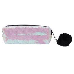 NUOBESTY 1Stk federmäppchenpaillettenfedermäppchenmakeuppencilcase Kosmetiktasche Geschenke für Kinder Damen Kulturbeutel Glitzer-Make-up-Tasche Federmäppchen mit Pailletten Glitzer Tasche von NUOBESTY