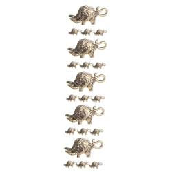 NUOBESTY 20 Stk Messing Wildschwein Anhänger Messing- -statue Charme in Wildschweinform Wildschwein Charme Desktop-dekor Spielzeugschlüssel Alte Schlüssel Tee Haustier Mann Miniatur von NUOBESTY