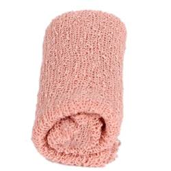 NUOLUX Neugeborenes Baby Fotografie Foto Prop Stretch Wrap Baby lange Ripple Wrap (Pink) von NUOLUX