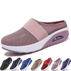 NURCIX Orthopädische Schuhe Damen, Air Cushion Diabetiker Schuhe, Atmungsaktiv mit Fußgewölbestütze Strick Freizeitschuhe,Freizeit Mesh Atmungsaktiv Sandals (Color : G, Size : 41 EU) von NURCIX