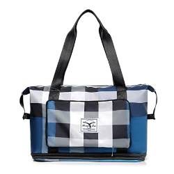 Sporttasche mit großer Kapazität, wasserdicht, leicht, mit Trennbeutel für Reisen, Reisetaschen für Frauen, blau von NURCIX