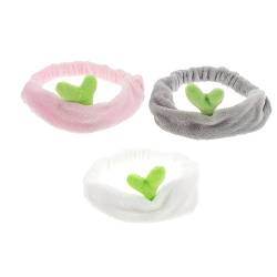 NUSITOU 3St Stirnband Haarband Dusche Spa-Versorgung Sport-Hijab Tiara elastische Haargummis Haarschmuck damen haarreifen Karikatur schmücken Schal Kopfbedeckung Fräulein Stoff von NUSITOU