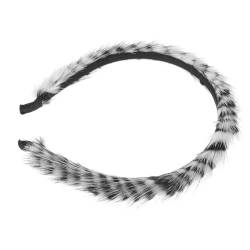 NUSITOU Plüsch Stirnband Dekoratives Stirnband Stirnbänder Aus Stoff Haarschmuck Für Mädchen Haarschmuck Für Frauen Süßes Stirnband Kaninchenfell Damen Herbst Und Winter Haarbündel von NUSITOU