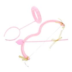 NUSITOU Stirnband 1 Satz Amor-pfeil-stirnband Amor-pfeil- Und Bogen-outfit Amor-pfeil-requisiten Amor-bogen-pfeile-set Amor-kostüm Zum Valentinstag Amorbogen Schmücken Abschlussball Rosa von NUSITOU