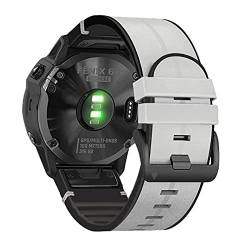 NVVVNX 22 x 26 mm Echtleder-Uhrenarmband für Garmin Fenix 7X 7 6 6X Pro 5 5X 3HR 935 Smartwatch-Armband, Schnellverschluss-Armband, 22mm Fenix 5 5Plus, Achat von NVVVNX