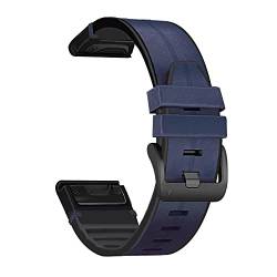 NVVVNX Quickfit Smartwatch-Armband für Garmin Fenix 6 6X Pro 5X 5 Plus 3 3HR 935 945 S60, echtes Leder, Silikon, 22 mm, 26 mm, 22mm Fenix 6 Pro, Achat von NVVVNX
