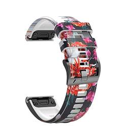 NVVVNX Uhrenarmband für Garmin Fenix 7 7X 6 6X Pro 5X 5 Plus 3 HR MK2 Easyfit Smartwatch-Armband Correa 26, 22 mm, Silikon Schnellverschluss-Armband, 22mm Fenix 6 6 Pro, Achat von NVVVNX