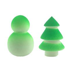 Make-up Schwamm Weihnachten Schneemann Form Schönheit Schwamm Mixer Weihnachten Baum Form Foundation Schwamm Schönheit Mixer Make-up Schwamm Mixer, 2 Pcs von NXTGENMKUP