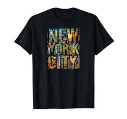 New York NY NYC Brooklyn Liberty Statue Skyline T-Shirt von NY Vacation