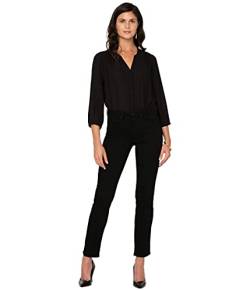 NYDJ Sheri Slim Jeans Black Premium Denim | Black Black 38 von NYDJ