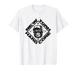 NEW YORK HARDCORE Monkey is Worldwide NYHC Punks Not Dead T-Shirt von NYHC Straight Edge Punk USA & HCWW