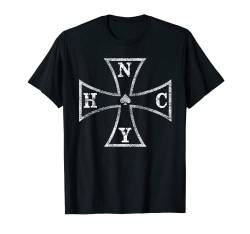 New York Hardcore NYHC Eisernes Kreuz Iron Cross WWHC T-Shirt von NYHC Straight Edge Punk USA & HCWW