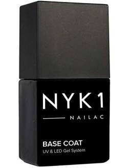Professioneller Gel Nagellack Von NYK1 – Base Coat Gellack, Unterlack Geeignet Für UV, LED, Shellac Kompatibel – 10 ml von NYK1