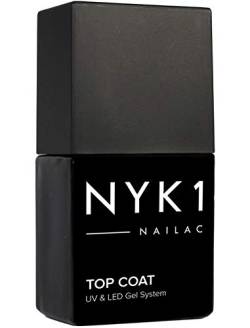 Professioneller Gel Nagellack Von NYK1 – Top Coat Gellack, Überlack Geeignet Für UV, LED, Shellac Kompatibel – 10 ml von NYK1