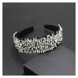 yaoqijie Der neue barocken luxuriöse volle Rhinestone-Stirnband geometrische eingelegte Strass-breite Seiten-Damen-Laufsteg-Straßenhaar-Zubehör lasting (Color : 2) von NYMFEA