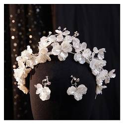 yaoqijie Exquisite weiße Hülle Blume Haar Reifen Set exquisite Braut Haarbänder Shell Kopfstück Hochzeit Hair Accessoires lasting von NYMFEA