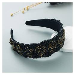 yaoqijie Farbe Strass Blume Wide-Cremed Headband Barock Mode Luxus Heavy Industry Exquisite Retro Stirnband lasting (Color : 27) von NYMFEA