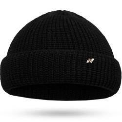 NYTTED® Fischermütze Herren & Damen - Unisex Cousteau Mütze Made in Germany - Fisherman Beanie aus 100% feinster Schurwolle I Winter Mütze Herren I Troyer Damen Troyer Herren von NYTTED