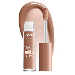 NYX PROFESSIONAL MAKEUP This Is Milky Gloss, Veganer Lipgloss, 12 Hour Hydration - Cookies & Milk (Cool Beige Nude) von NYX PROFESSIONAL MAKEUP