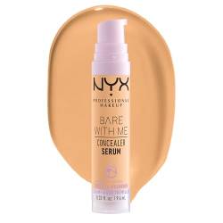 NYX Professional Makeup Abdeckendes Serum mit natürlichem Finish und mittlerer Deckkraft, Bare With Me Concealer Serum, Golden, 9,6 ml von NYX PROFESSIONAL MAKEUP