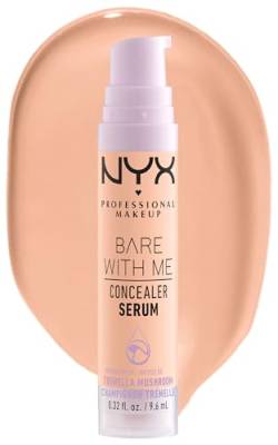 NYX Professional Makeup Abdeckendes Serum mit natürlichem Finish und mittlerer Deckkraft, Concealer gegen Unreinheiten, Augenringe und Rötungen, Bare With Me, Medium Vanilla, 1 x 9,6 ml von NYX PROFESSIONAL MAKEUP