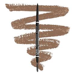 NYX Professional Makeup Augenbrauenstift, Micro Brow Pencil, Beidseitig mit ausdrehbarem Augenbrauenstift und Bürstchen, Vegane Formel, Farbton: Taupe von NYX PROFESSIONAL MAKEUP