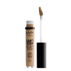 NYX Professional Makeup Can't Stop Won't Stop Contour Concealer - wasserfester flüssiger Abdeckstift, Kaschieren & Highlighten, 3, 5 ml, Caramel 15 von NYX PROFESSIONAL MAKEUP