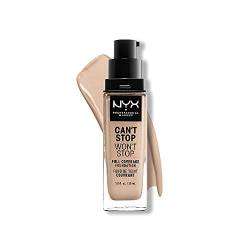 NYX Professional Makeup Can't Stop Won't Stop Full Coverage Foundation, Langanhaltend, Wasserfest, Vegane Formel, Mattierter Teint, Farbton: Alabaster von NYX PROFESSIONAL MAKEUP