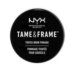NYX Professional Makeup Tame & Frame Brow Pomade - wasserfeste Augenbrauenpomade, wischfestes Gel in 5 Farbtönen, für Haut und Härchen, 5g, Brunette 03 von NYX PROFESSIONAL MAKEUP